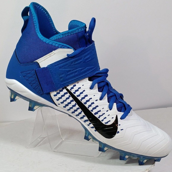 Nike Alpha Menace Pro 2 Mid Shoes Men's 12 Blue Football Cleats AQ3209-108 - Picture 6 of 12